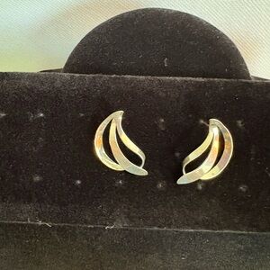 Stylish Sterling Silver Post Earrings